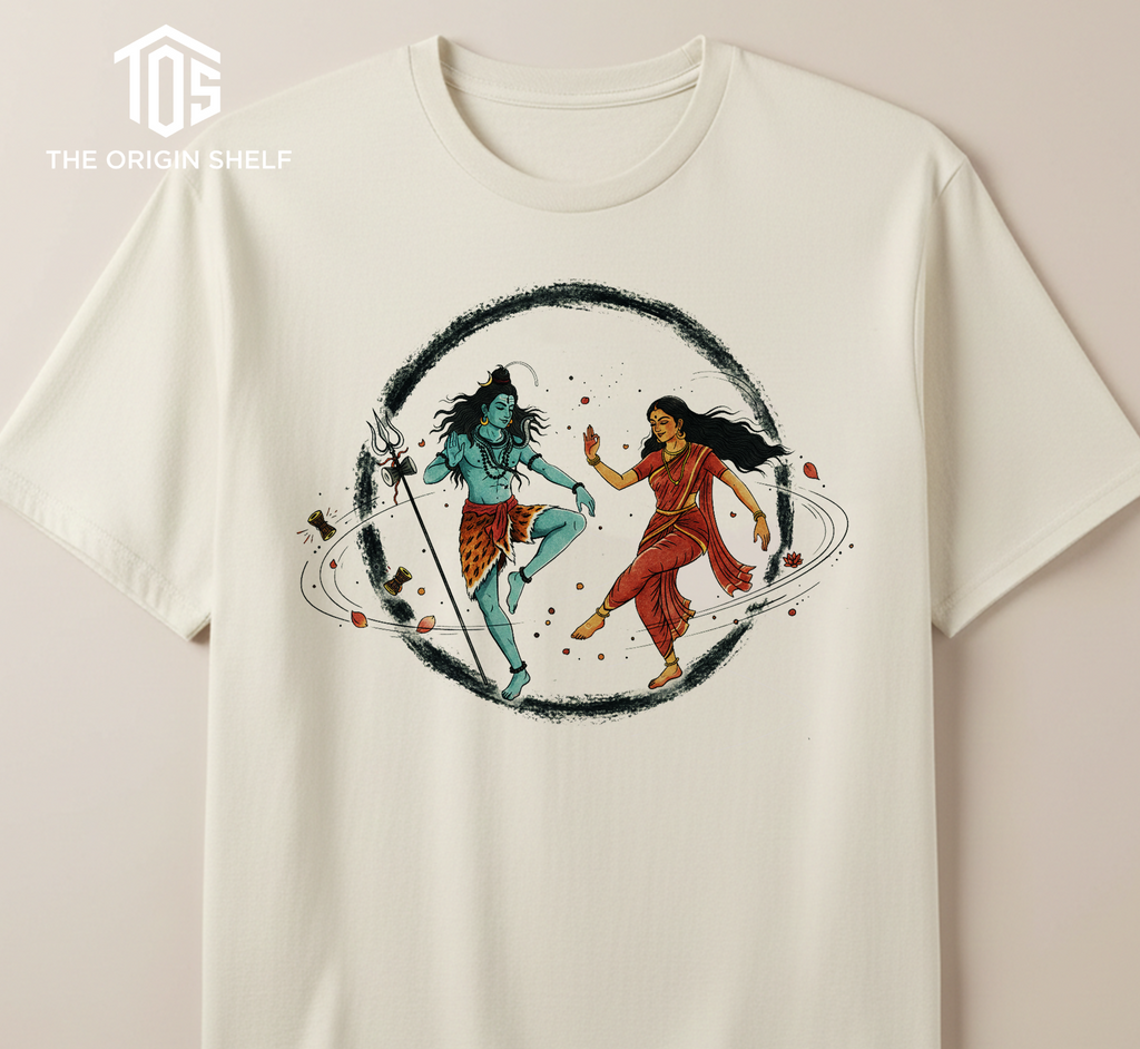 Lord Shiva & Parvati | Premium Oversized Tee