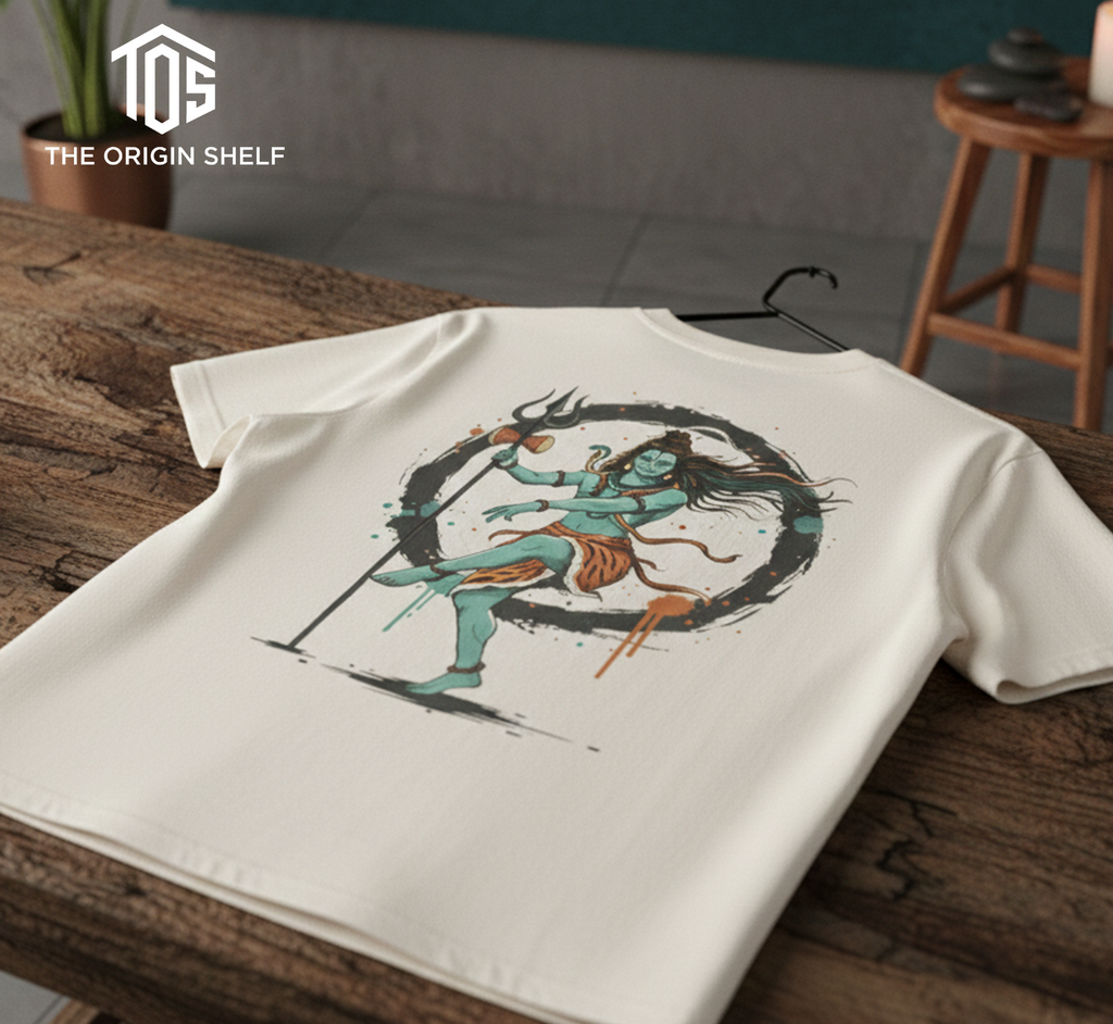 Lord Shiva - The Nataraj Essence | Oversized Heavyweight Tee