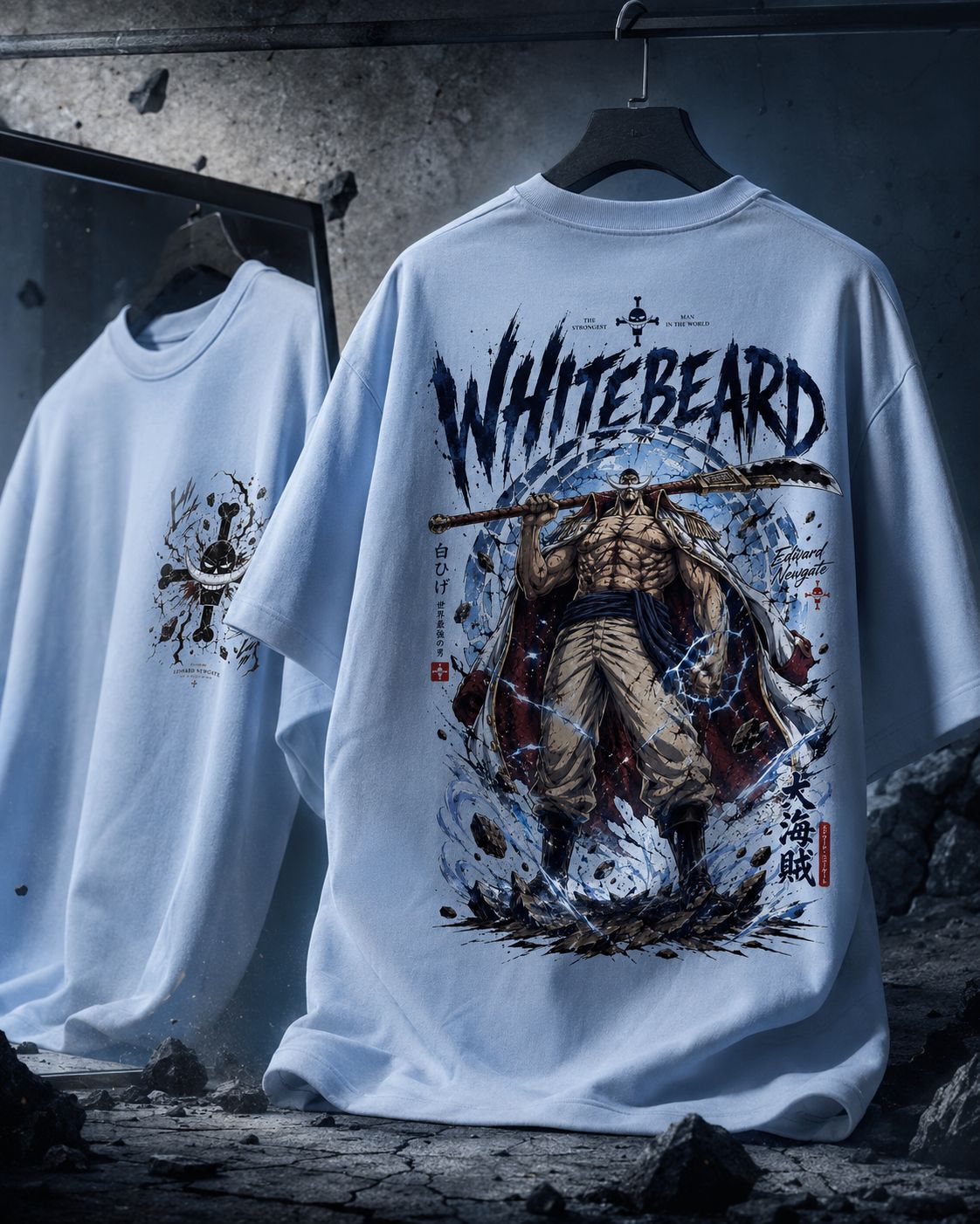 Whitebeard - One Piece | Oversized Heavyweight Tee