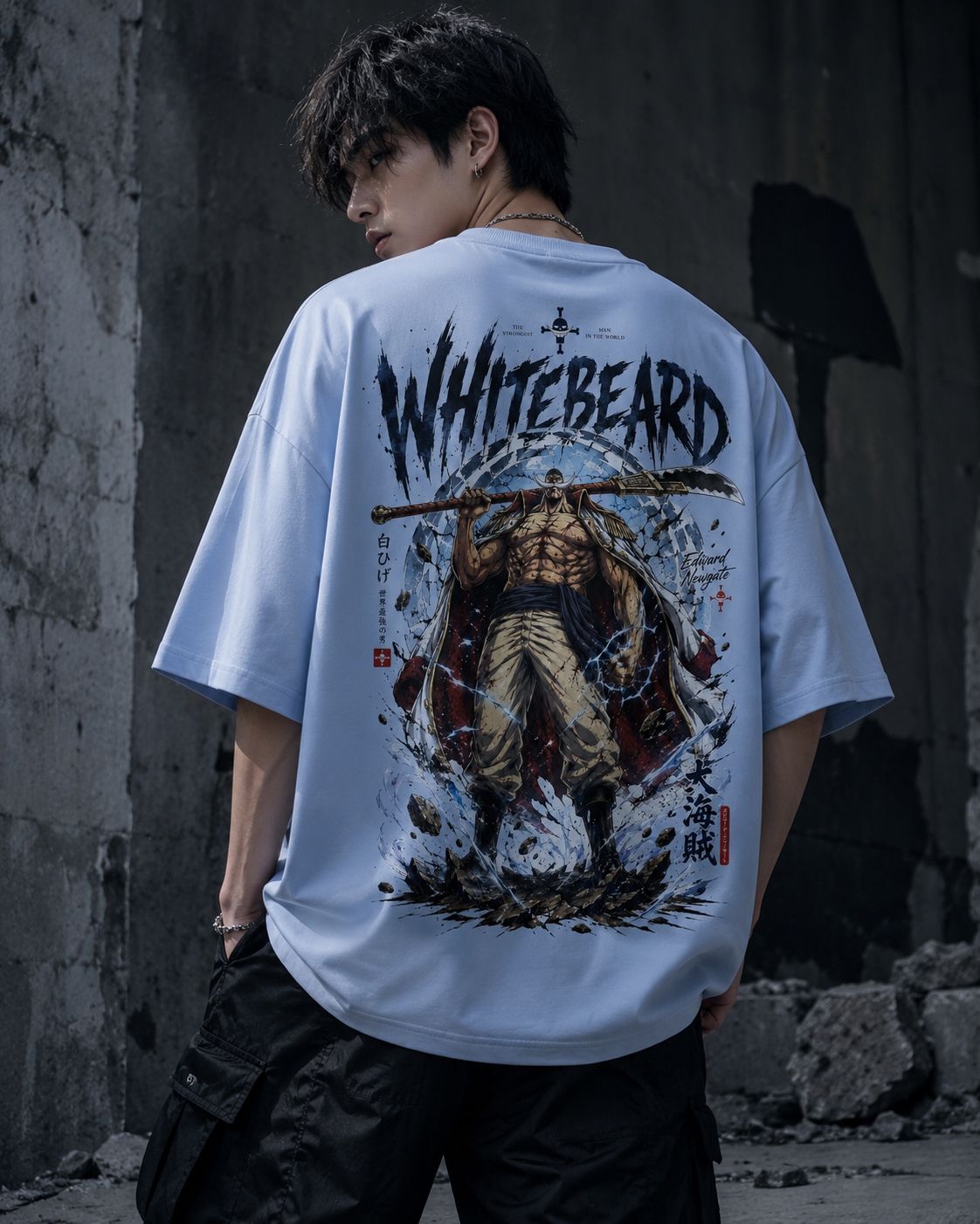 Whitebeard - One Piece | Oversized Heavyweight Tee