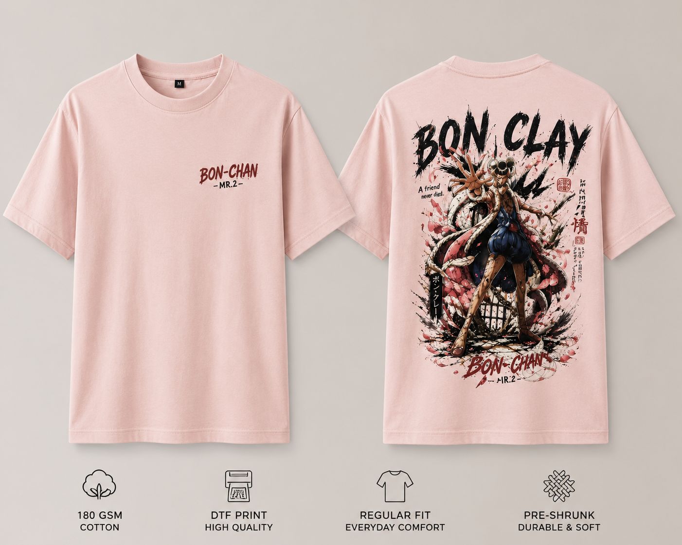 Bon Clay - One Piece | Regular Heavyweight Tee